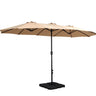 Instahut Outdoor Beach Pole Garden Tilt Canopy Sunshade Umbrella for Patio