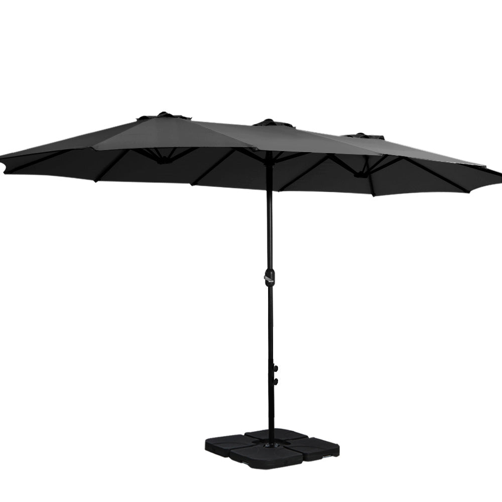 Instahut Outdoor Beach Pole Garden Tilt Canopy Sunshade Umbrella for Patio