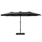 Instahut Outdoor Beach Pole Garden Tilt Canopy Sunshade Umbrella for Patio