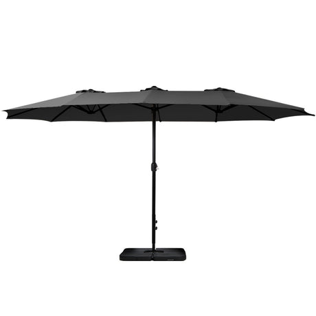 Instahut Outdoor Beach Pole Garden Tilt Canopy Sunshade Umbrella for Patio