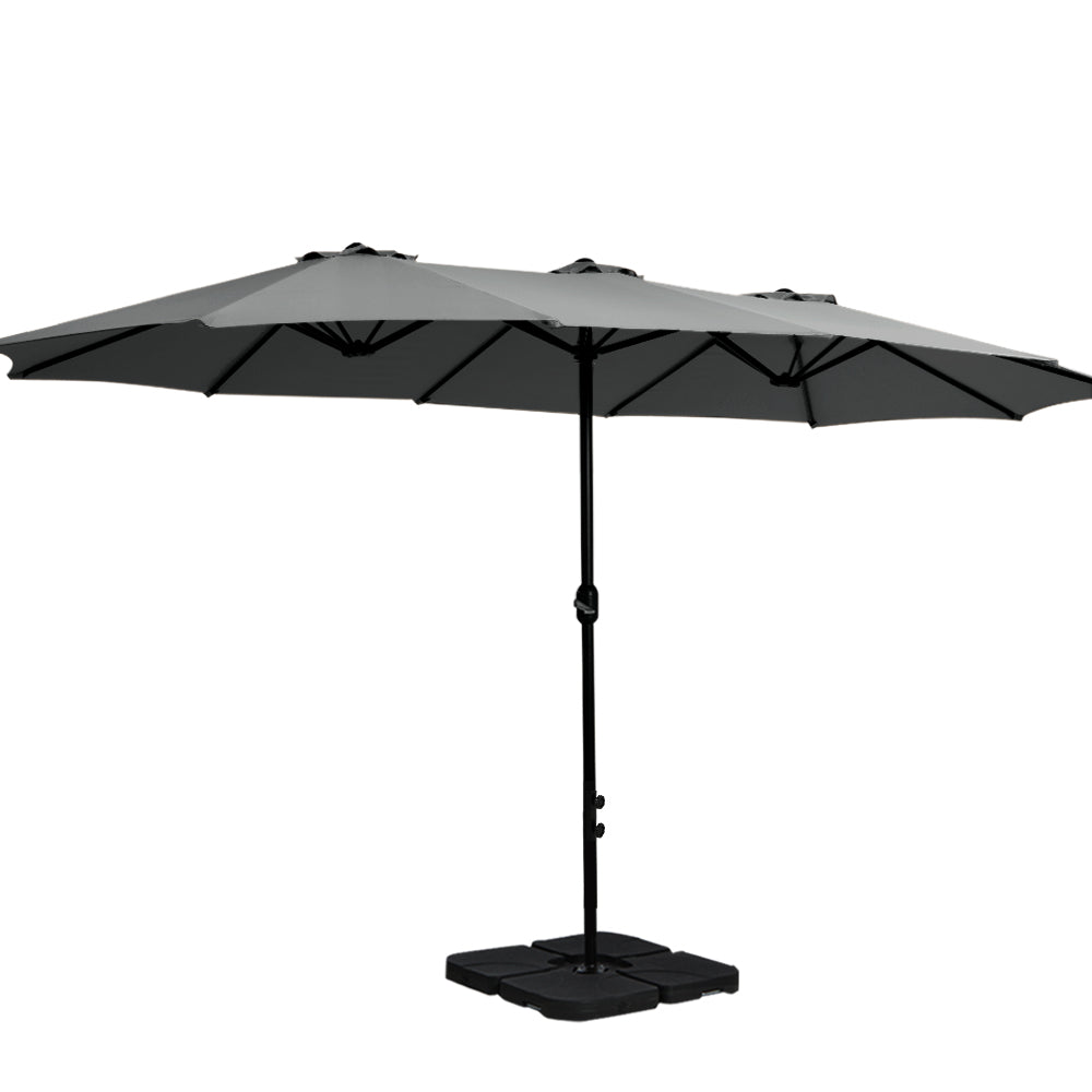 Instahut Outdoor Beach Pole Garden Tilt Canopy Sunshade Umbrella for Patio