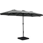 Instahut Outdoor Beach Pole Garden Tilt Canopy Sunshade Umbrella for Patio
