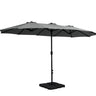 Instahut Outdoor Beach Pole Garden Tilt Canopy Sunshade Umbrella for Patio