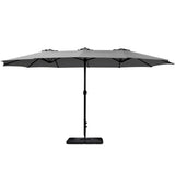 Instahut Outdoor Beach Pole Garden Tilt Canopy Sunshade Umbrella for Patio