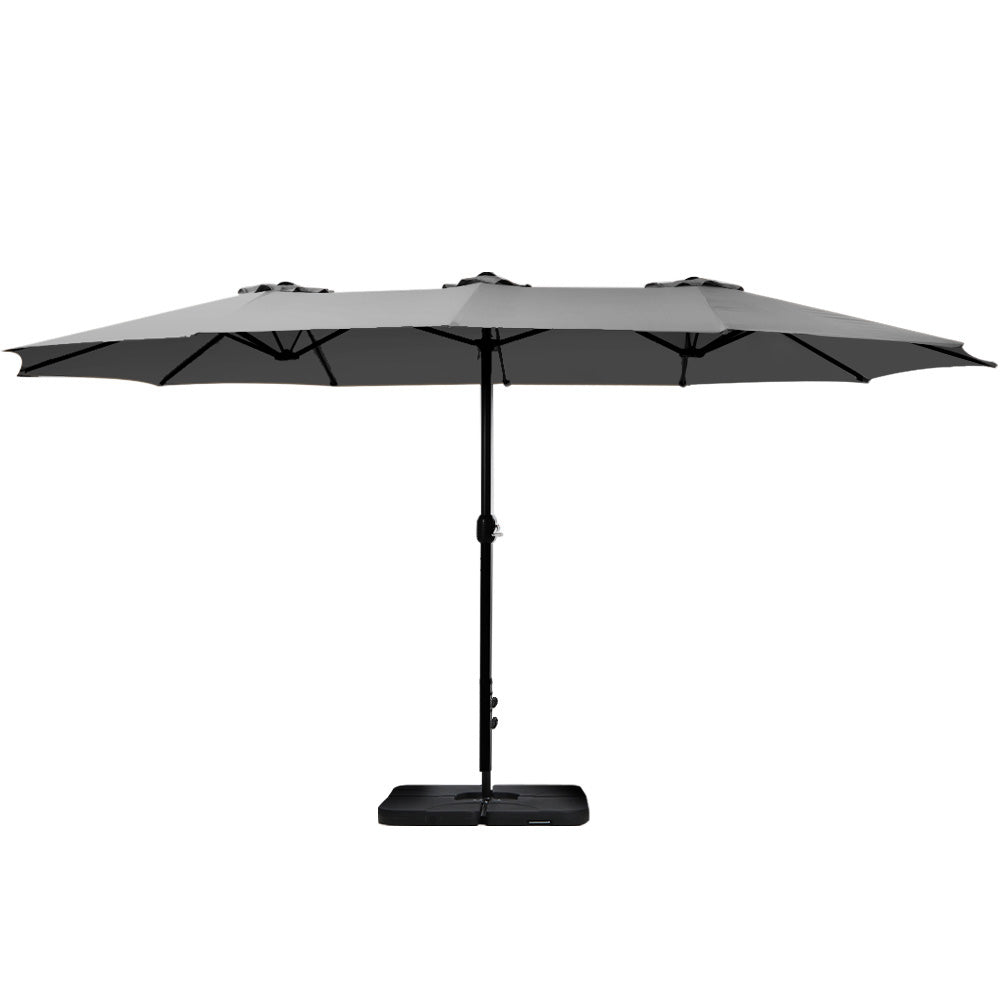 Instahut Outdoor Beach Pole Garden Tilt Canopy Sunshade Umbrella for Patio
