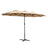 Instahut Outdoor Umbrella Beach Pole Garden Tilt - Tilt Mechanism, UV Protection Canopy