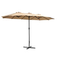 Instahut Outdoor Umbrella Beach Pole Garden Tilt - Tilt Mechanism, UV Protection Canopy