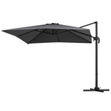 Instahut Outdoor Umbrella 3m Umbrellas Cantilever Stand Sun Roma 360 Degree Charcoal
