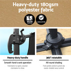 Instahut 3m Outdoor Umbrella Cantilever 360 Degree Tilt Beach Roma Parasol