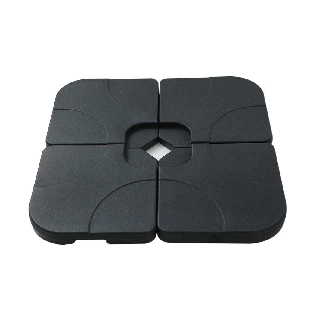 Instahut Outdoor Umbrella Canopy w/Base Cantilever Beach Roma 360 Degree Tilt