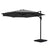 Instahut Outdoor Umbrella Canopy w/Base Cantilever Beach Roma 360 Degree Tilt