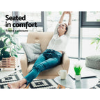 Artiss Anne Beige Linen Fabric Armchair