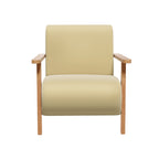 Artiss Velvet Yellow Olie Armchair - Modern Scandinavian Design