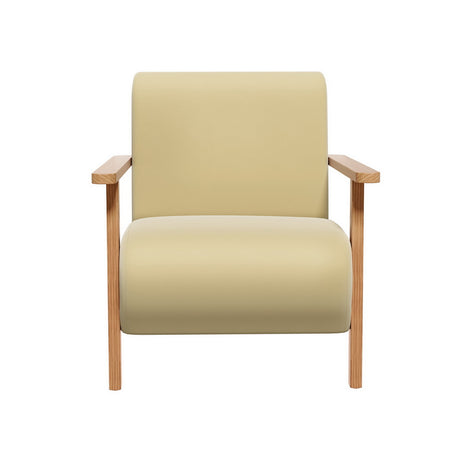 Artiss Velvet Yellow Olie Armchair - Modern Scandinavian Design