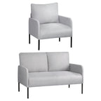 Artiss Kane 4-Seater Armchair Sofa Set