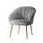 Artiss Eloise Velvet Armchair in Grey