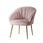 Artiss Eloise Velvet Armchair in Grey
