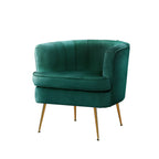 Artiss Norvia Velvet Armchair - Elegant Comfort in Navy