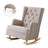 Artiss Gaia Fabric Rocking Chair - Elegant Convertible Design in Multiple Colors