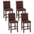 Artiss Ergonomic Wooden Bar Stools Set of 4