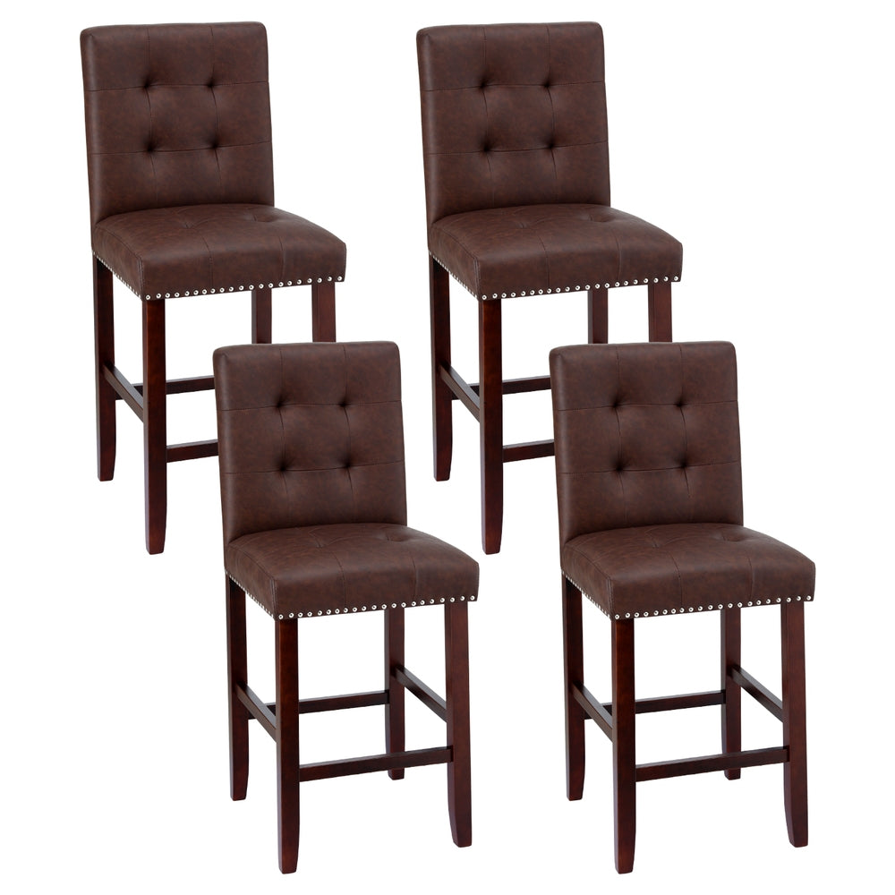 Artiss Ergonomic Wooden Bar Stools Set of 4