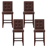 Artiss Ergonomic Wooden Bar Stools Set of 4