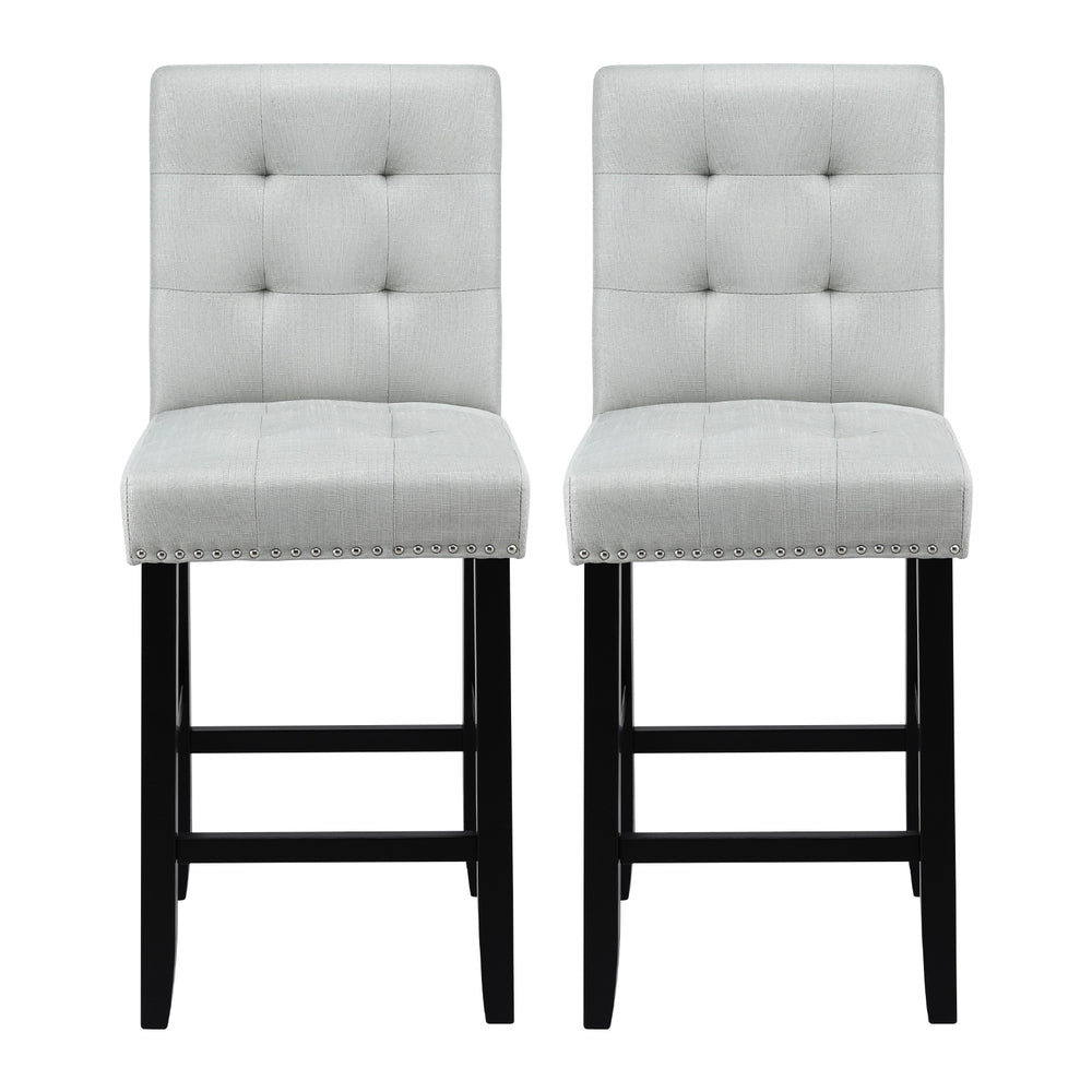Artiss Ergonomic Tufted Bar Stools Set of 2