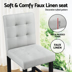 Artiss Ergonomic Tufted Bar Stools Set of 2