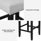 Artiss Ergonomic Tufted Bar Stools Set of 2