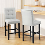 Artiss Ergonomic Tufted Bar Stools Set of 2