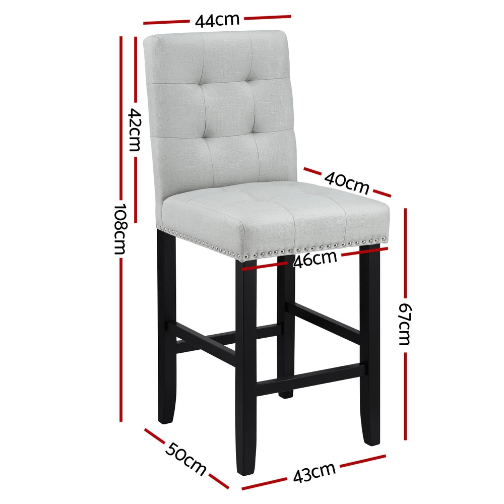 Artiss Ergonomic Wooden Bar Stools Set of 4