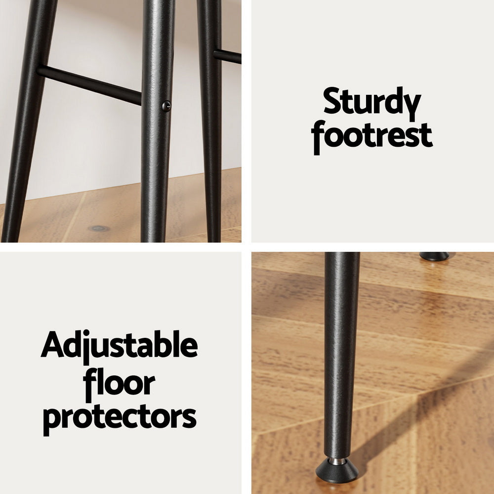 Artiss Set of 4 Round Bar Stools