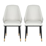 Artiss Beige and Black Dining Chairs Set