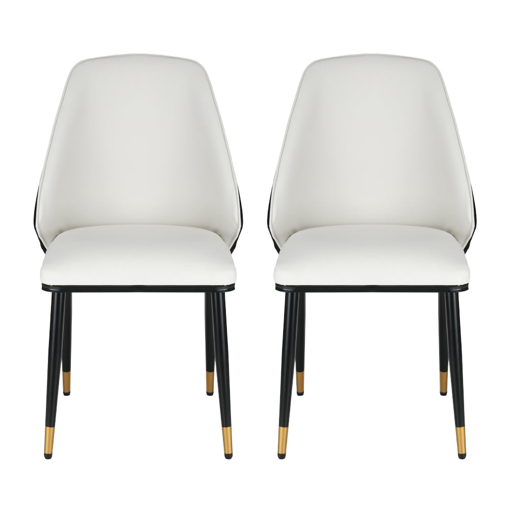 Artiss Beige and Black Dining Chairs Set