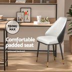 Artiss Beige and Black Dining Chairs Set