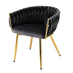 Luxurious Velvet Weaving Dining Chair