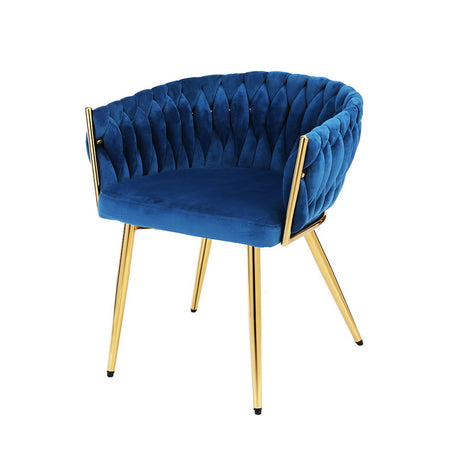 Luxurious Velvet Weaving Dining Chair