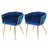 Luxurious Velvet Armchair Dining Chairs Set