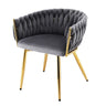 Luxurious Velvet Weaving Dining Chair