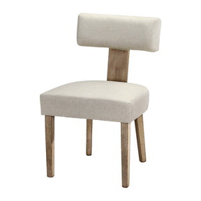 Elegant Beige Linen Dining Chairs Set of 4