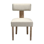 Elegant Beige Linen Dining Chairs Set of 4