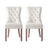 Set of 2 Elegant Leather Dining Chairs