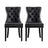 Set of 2 Elegant Leather Dining Chairs