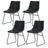 Retro PU Leather Dining Accent Chairs Set