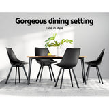 Artiss Set of 2 Black Dining Chairs