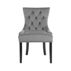Elegant Velvet French Provincial Dining Chairs Set