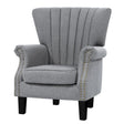Artiss Andrew Wingback Armchair in Grey