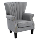 Artiss Andrew Wingback Armchair in Grey