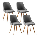 Set of 4 Retro-Modern Dining Chairs
