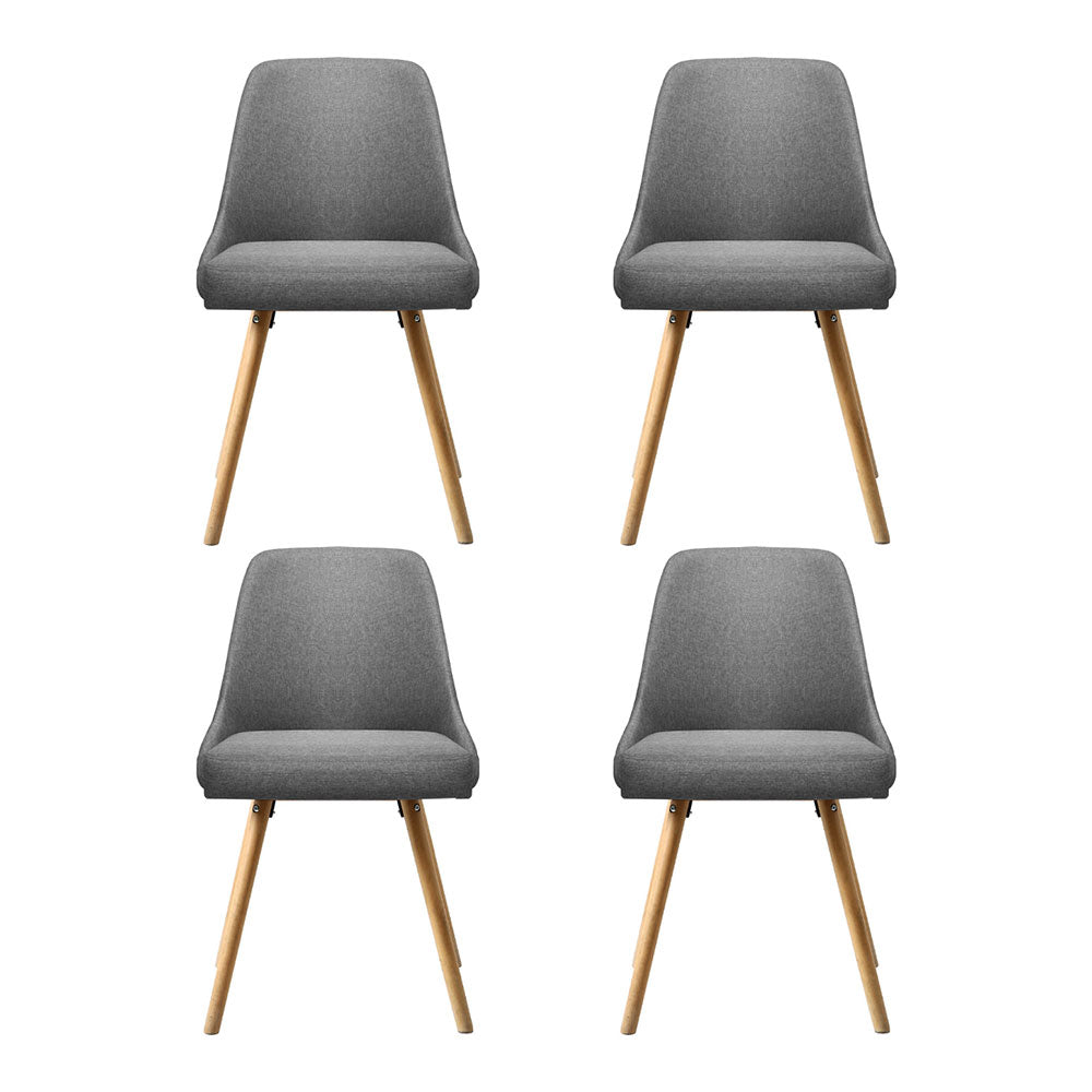 Set of 4 Retro-Modern Dining Chairs